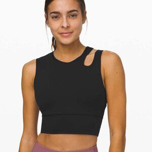 NWOT Lululemon Mastered Motion Cropped Tank (Java Brown)